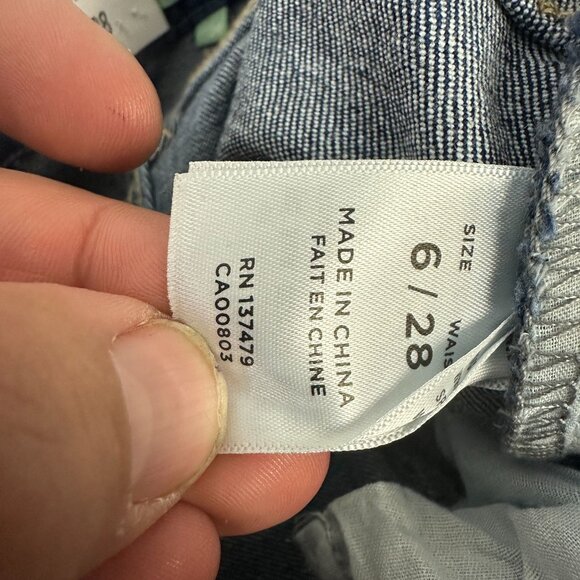 Articles Of Society The Jones High Rise Slim Ankle Jeans Size 6 Deep Lake Denim - Picture 7 of 10